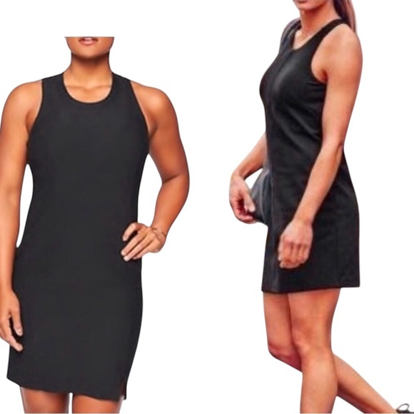 Athleta Dresses & Skirts - Athleta Whirlwind Tank Dress, Black  SIZE XS